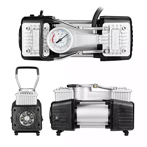 Compresseur d'air portatif à double cylindre pour pneus DC12v 150PSI