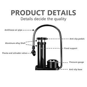 Handheld Pump Portable Tire Inflator For Bike, Motorcycle and Ball