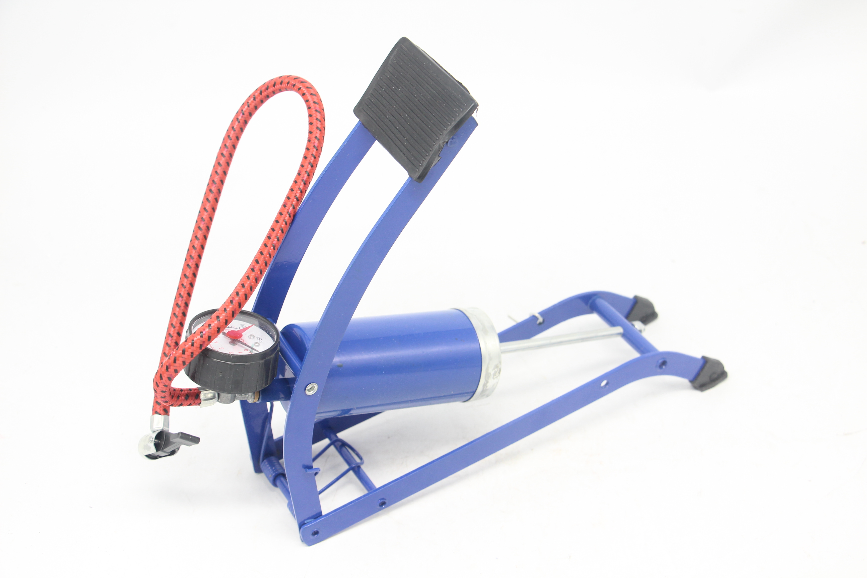 Pompe à pied de vélo avec manomètre de précision