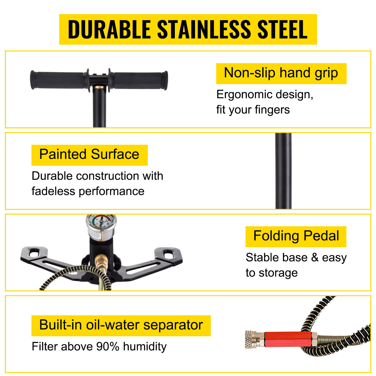 Pressure Gauge Air Hand Pump
