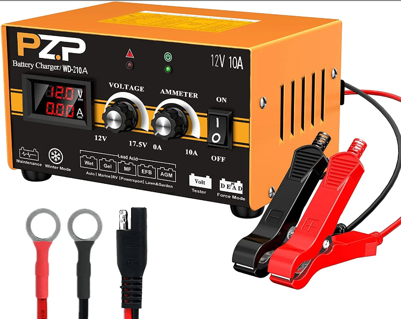 12V Manual Battery Charger and Maintainer