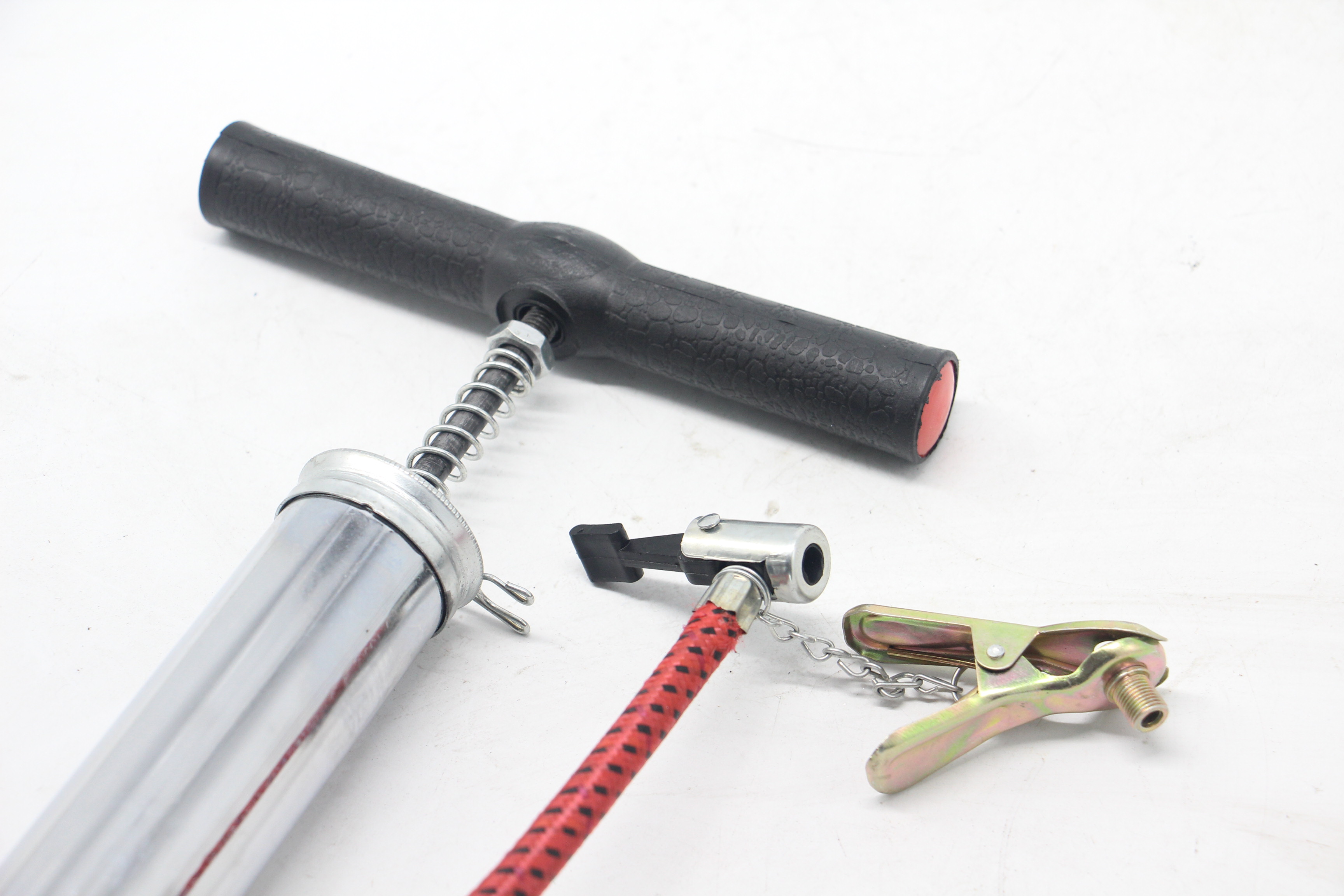 Mini bike pump with gauge