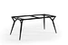 black metal leg table