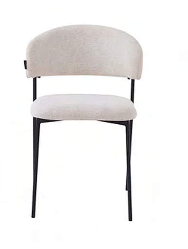 curved backrest dining chair