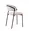 curved backrest dining chair