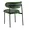curved back fabric side chair
