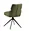 upholstered armchair with metal base