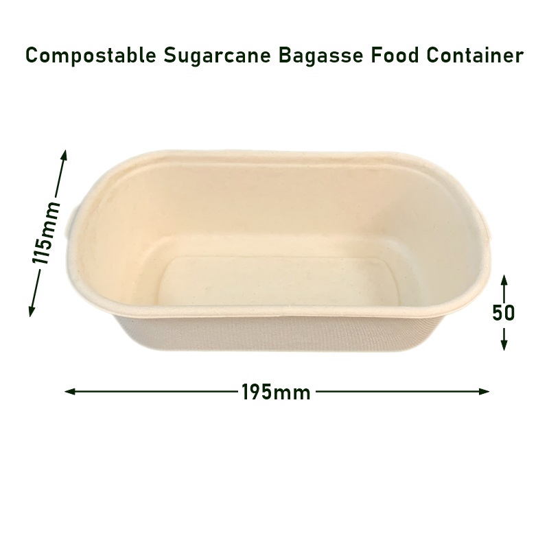 Compostable Sugarcane Bagasse Food Containers