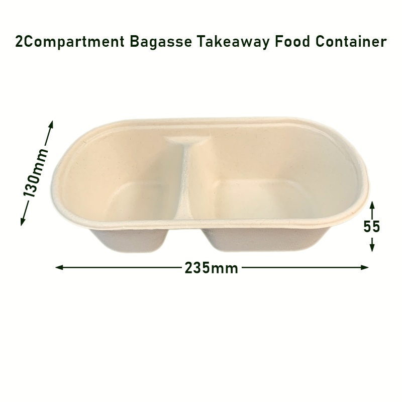 Wholesale Biodegradable Compostable Bagasse Packaging Food Container