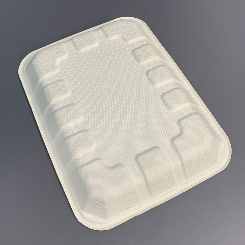 11x8inch Bagasse Biodegradable Food Trays