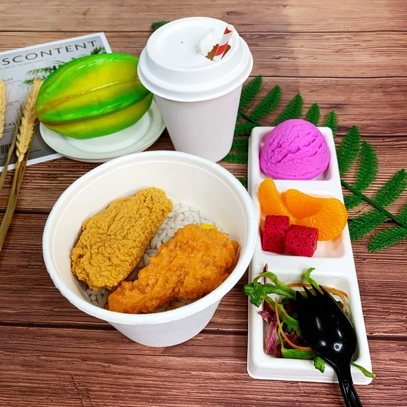 Biodegradable Compostable Bagasse Bowls Salad Bowl Takeaway Soup Bowl
