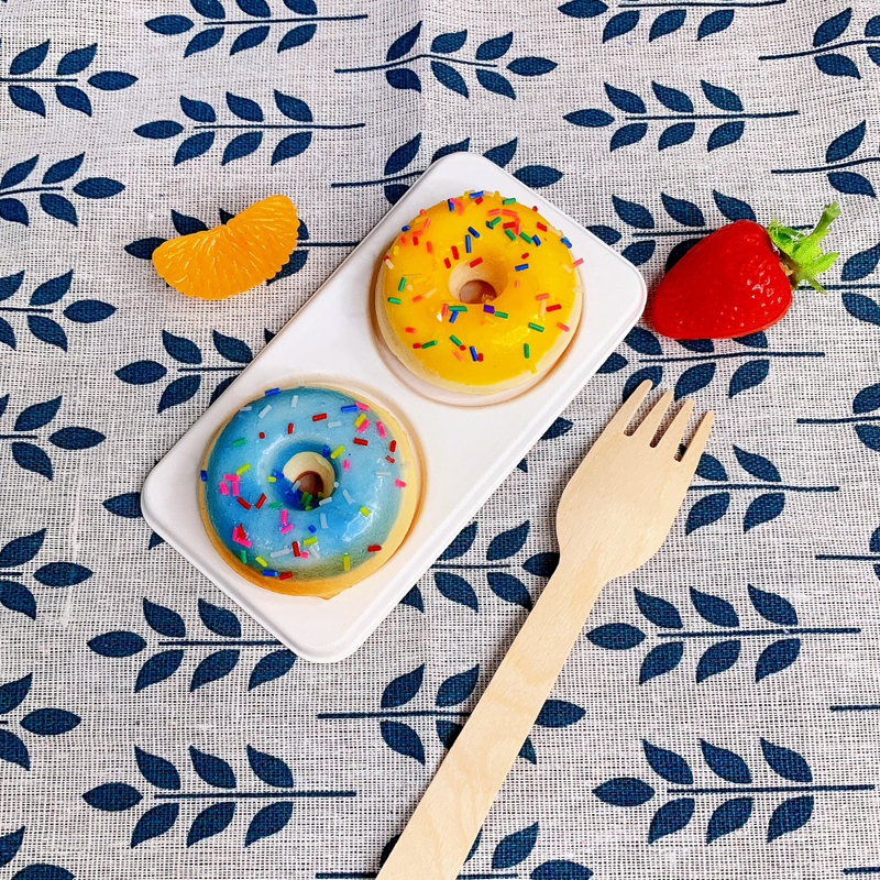 Bagasse Mini Pastry Tart Case Donut Tray