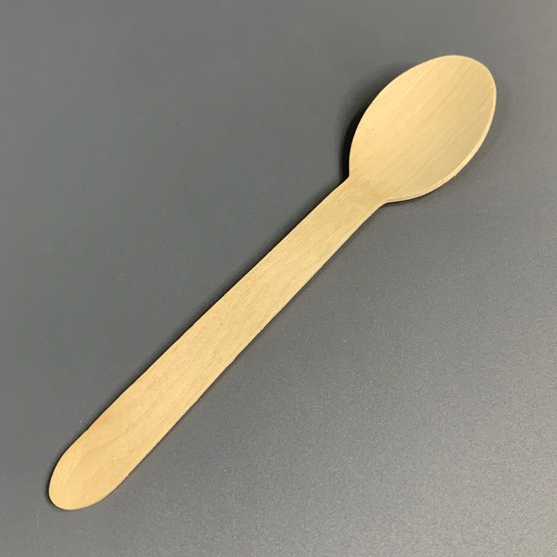 160mm Biodegradable Disposable Wooden Spoon