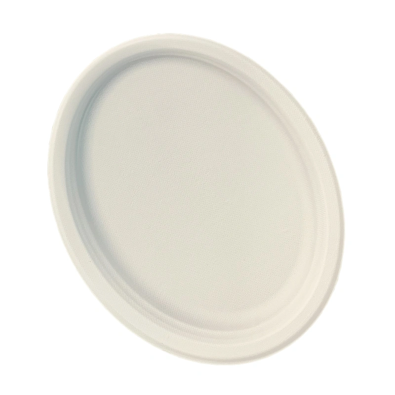 Biodegradable Bagasse Large Oval Dinner Plate