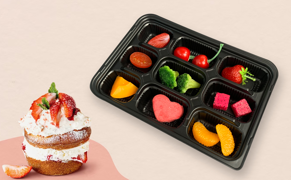 Plastic Disposable Party Trays with Lids