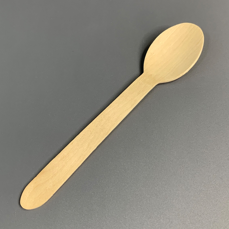 160mm Biodegradable Disposable Wooden Spoon