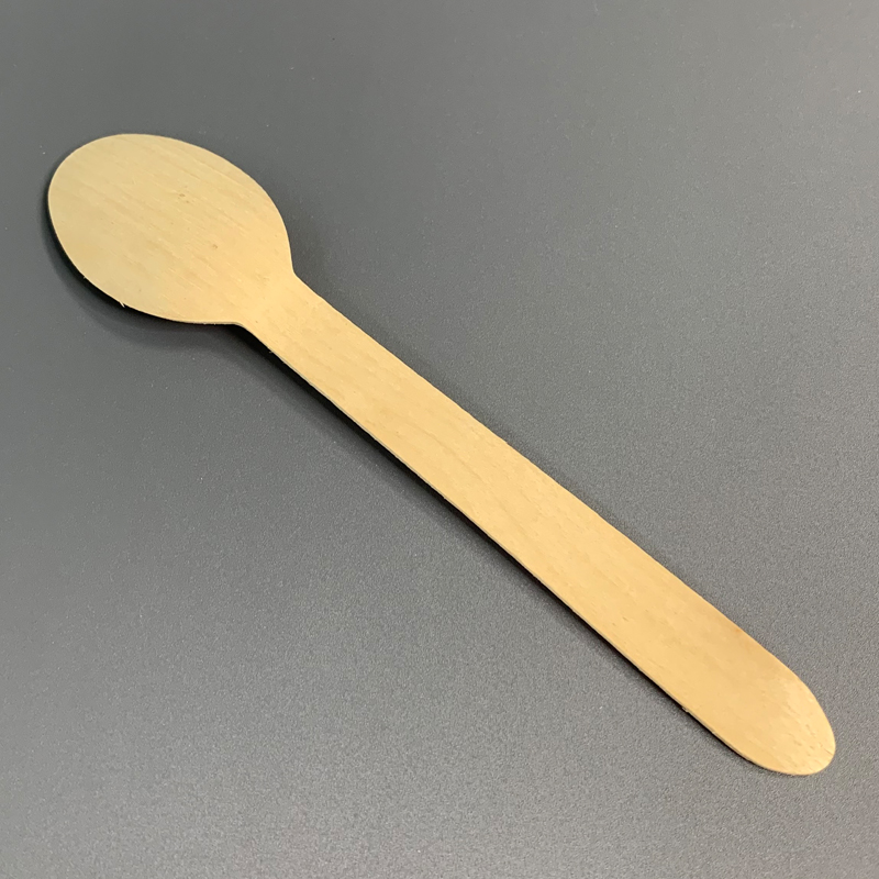 160mm Biodegradable Disposable Wooden Spoon