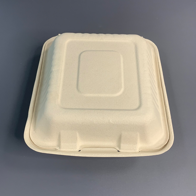 Sugar Bagasse Clamshell Takeaway Box