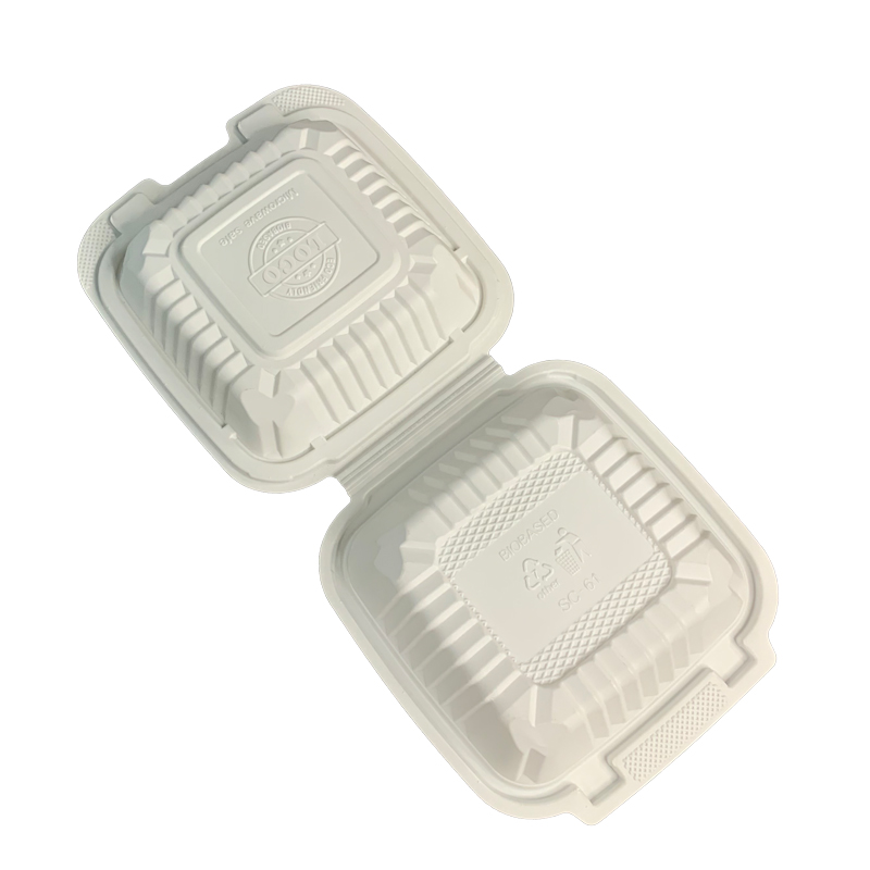 Biodegradable Disposable Clamshell Cornstarch Packaging Box Manufacturer