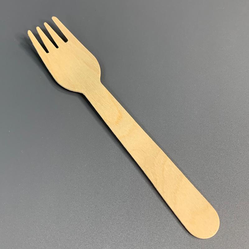 160mm Biodegradable Disposable Wooden Fork