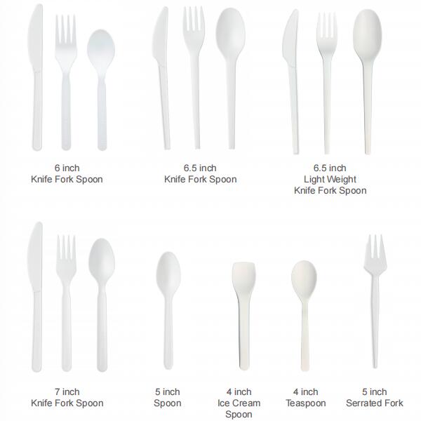 Various Size of CPLA Knife Fork Spoon