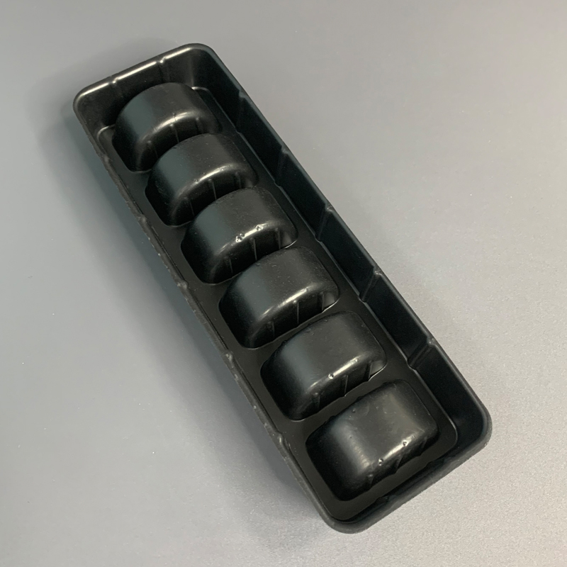 Black PS Plastic Macaron Box
