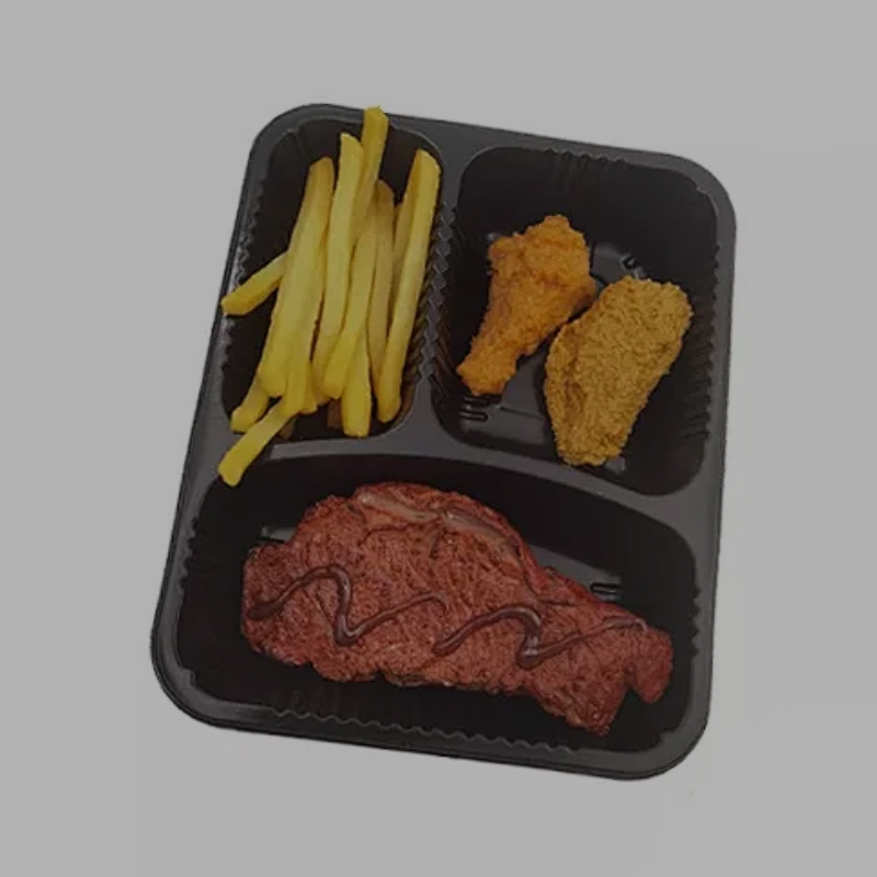 Food Grade PP Plastic Fast Food Tray