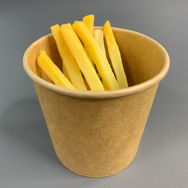 Disposable Kraft Paper Soup Cup with Lid