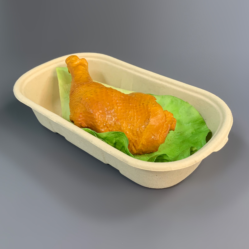 100% Compostable Sugarcane Bagasse Take Out Food Container