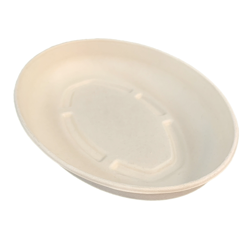 Compostable Sugarcane Pulp Oval Disposable Plate Suppliers