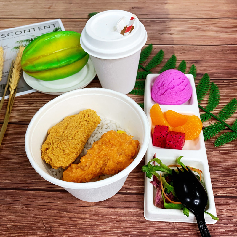Biodegradable Compostable Bagasse Bowls Salad Bowl Takeaway Soup Bowl