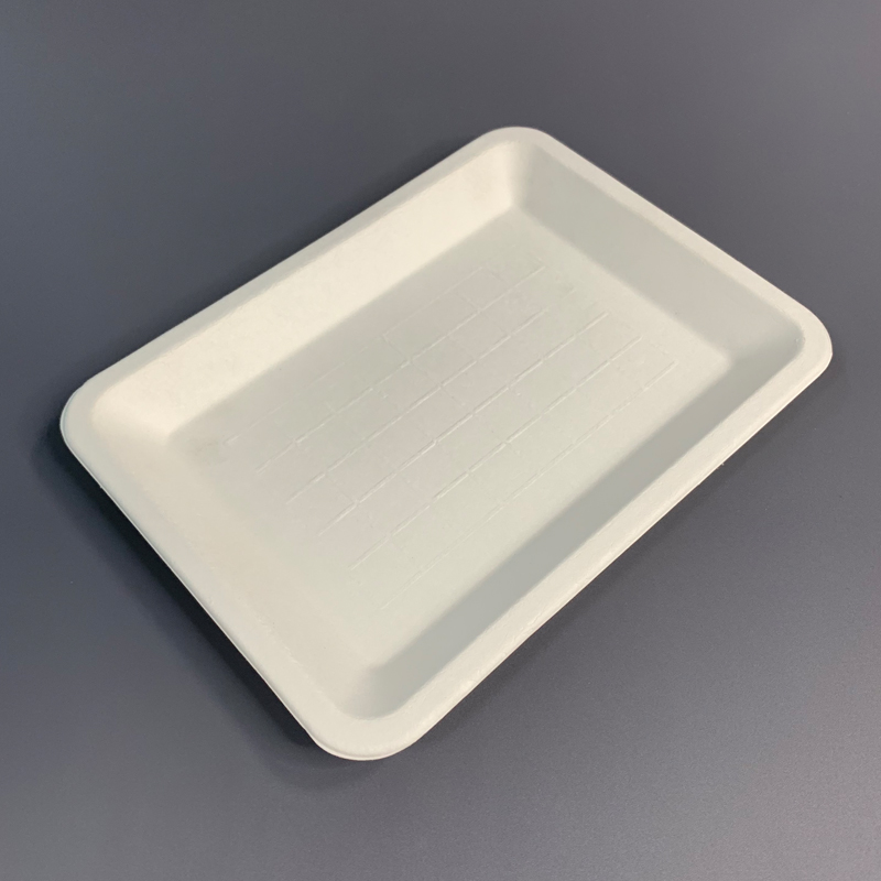 Multipurpose Rectangular Bagasse Food Trays