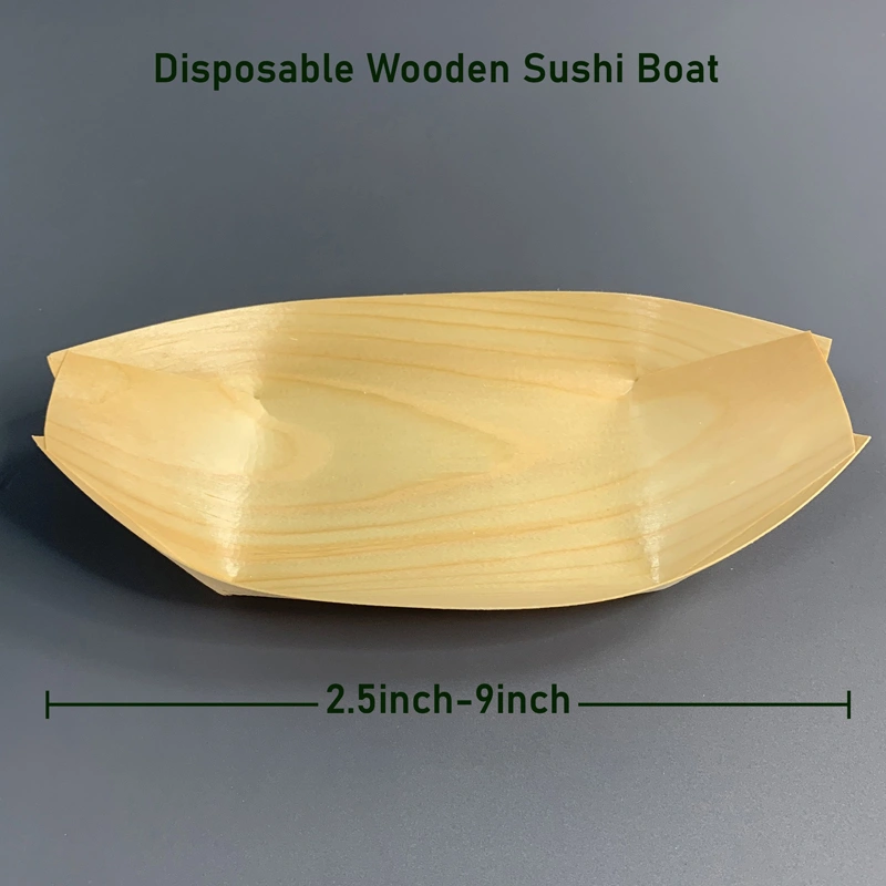 Disposable Wooden Sushi Boat