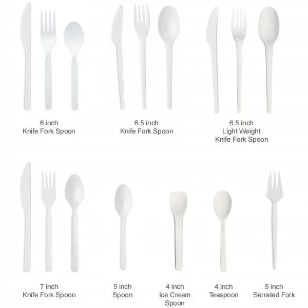 Various Size of CPLA Knife Fork Spoon