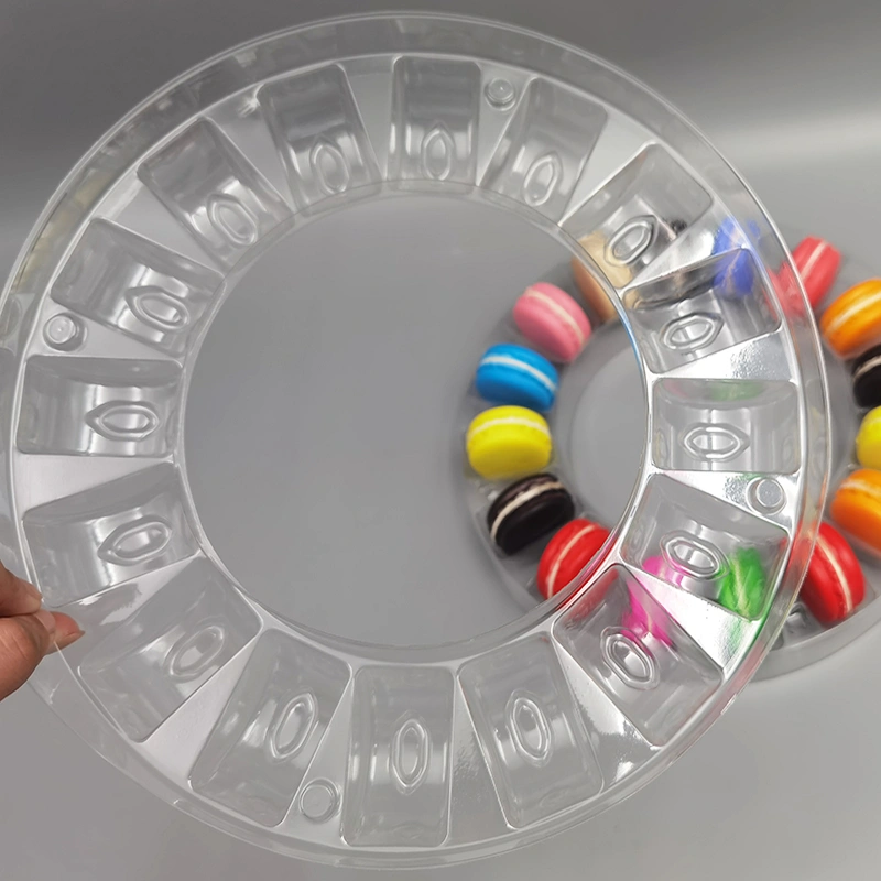 Food Grade PET Plastic Macaron Container