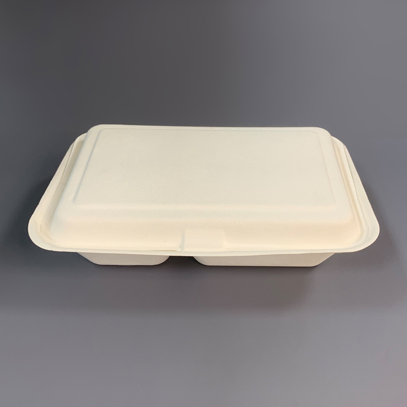 Compostable Clamshell Bagasse Takeaway Containers Manufacturer