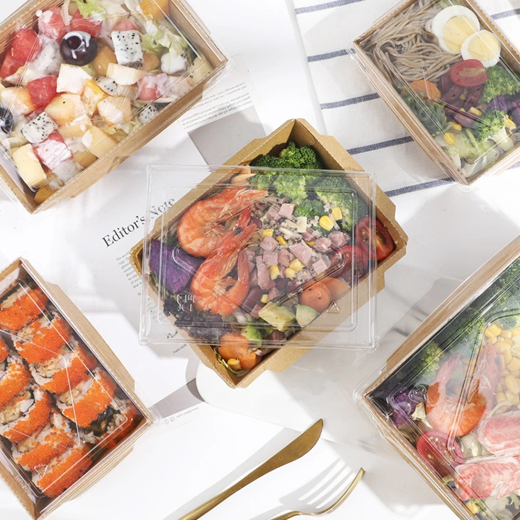 Kraft Paper Sushi Food Box Container
