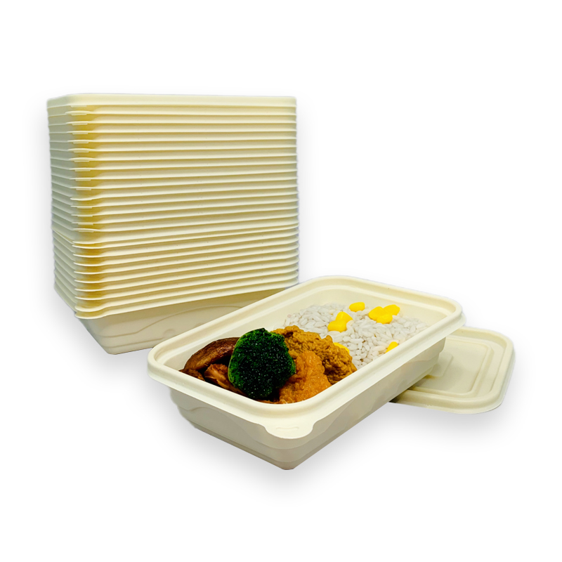 Compostable Cornstarch Meal Lunch Box