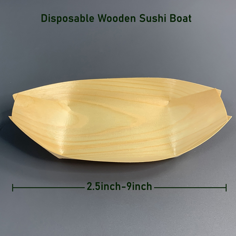 Disposable Wooden Sushi Boat