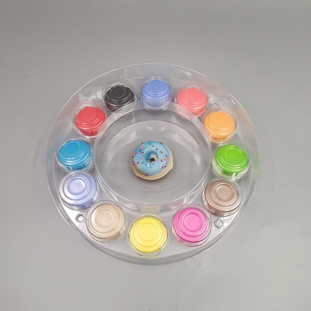 Clear PET Closeable French Macaron Tray
