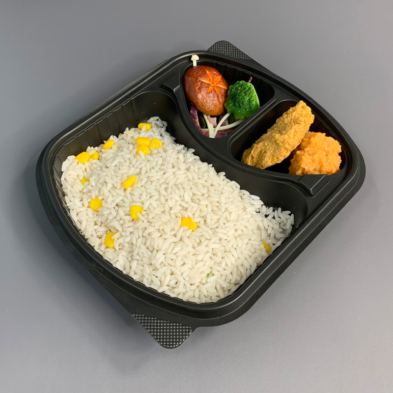 Disposable 3 Compartment Plastic Lunch Box