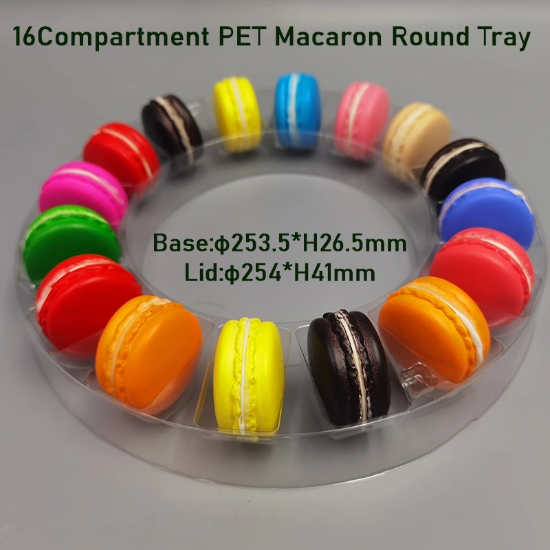 16Compartment Blister Plastic Macaron Container