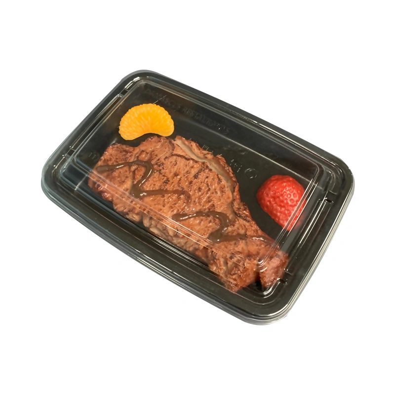 Eco-friendly Take-out Box of Steaks Sushi Fresh Meat