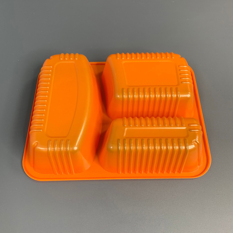 3 Compartments Plastic Fast Food Tray