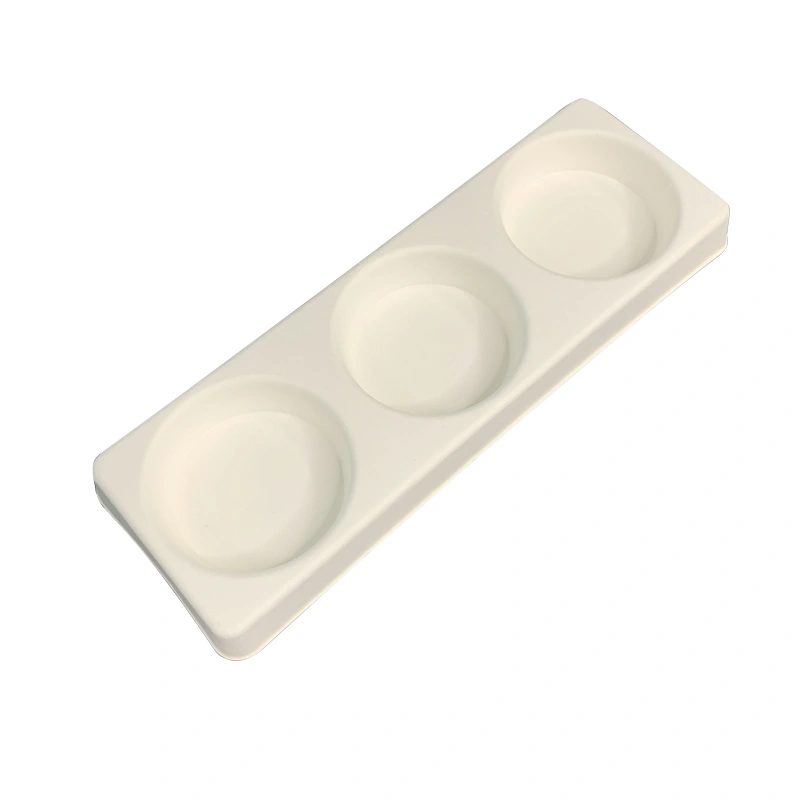 3CP Biodegradable Bagasse Mini Appetizer Plate