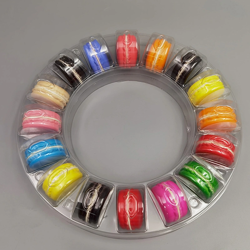 16Compartment Blister Plastic Macaron Container with Lid