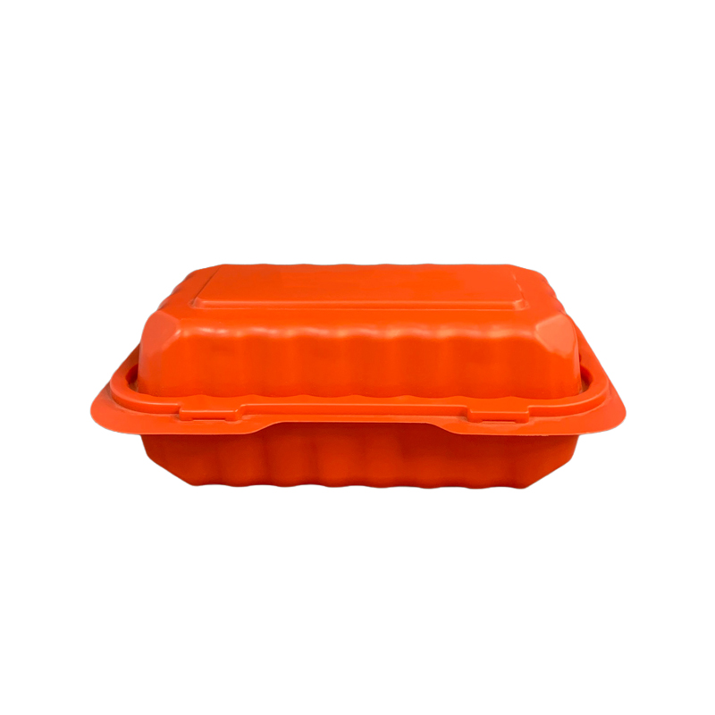 Disposable Plastic Hinged Clamshell Food Container