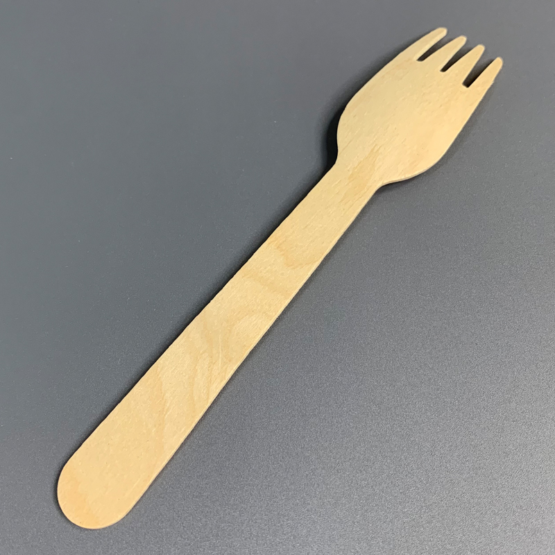 160mm Biodegradable Disposable Wooden Fork