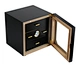 Black Lacquer Wooden Cigar Humidor