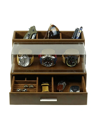Multifunctional watch jewelry holder box
